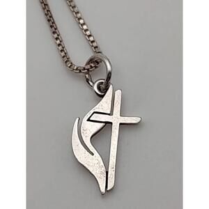 James Avery Retired Sterling Cross Pendant 30” Chain